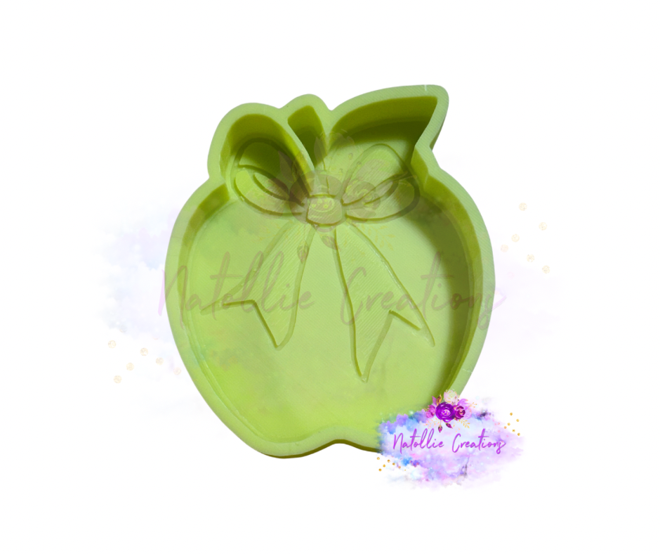 Apple W/ Bow Freshie Silicone Mold