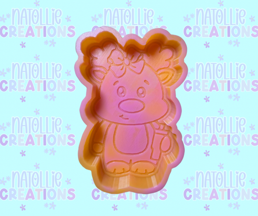 Boojee Reindeer Freshie Silicone Mold