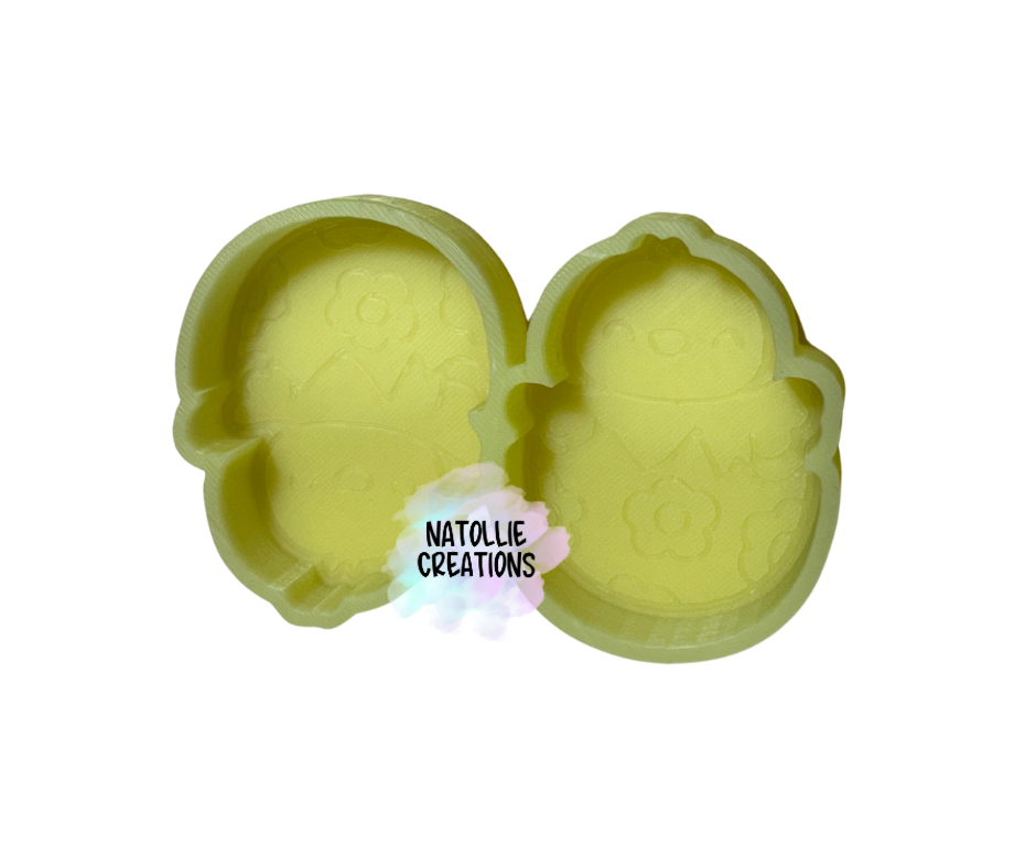 Chick In Shell Vent Clip Freshie Silicone Mold