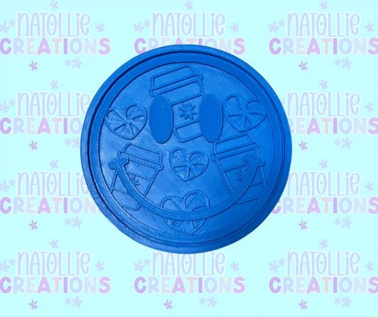 Peppermint Latte Smiley Insert Freshie Silicone Mold