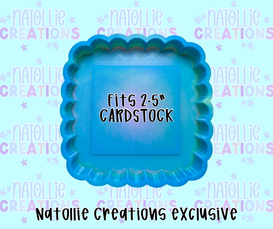 Scalloped Square Freshie Silicone Mold