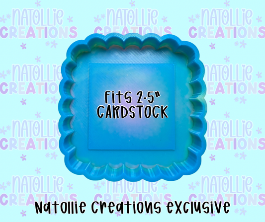 Scalloped Square Freshie Silicone Mold