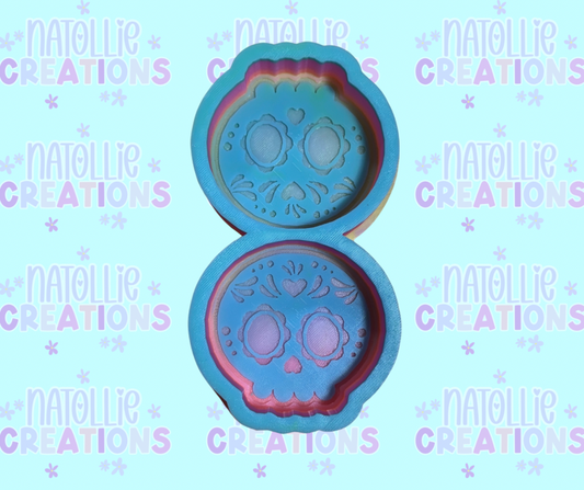 Sugar Skull Vent Clip Freshie Silicone Mold
