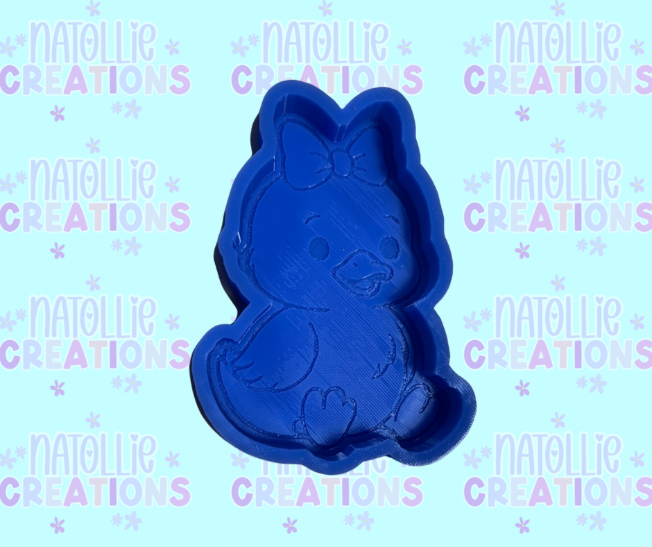 Cute Duck W/ Bow Freshie Silicone Mold