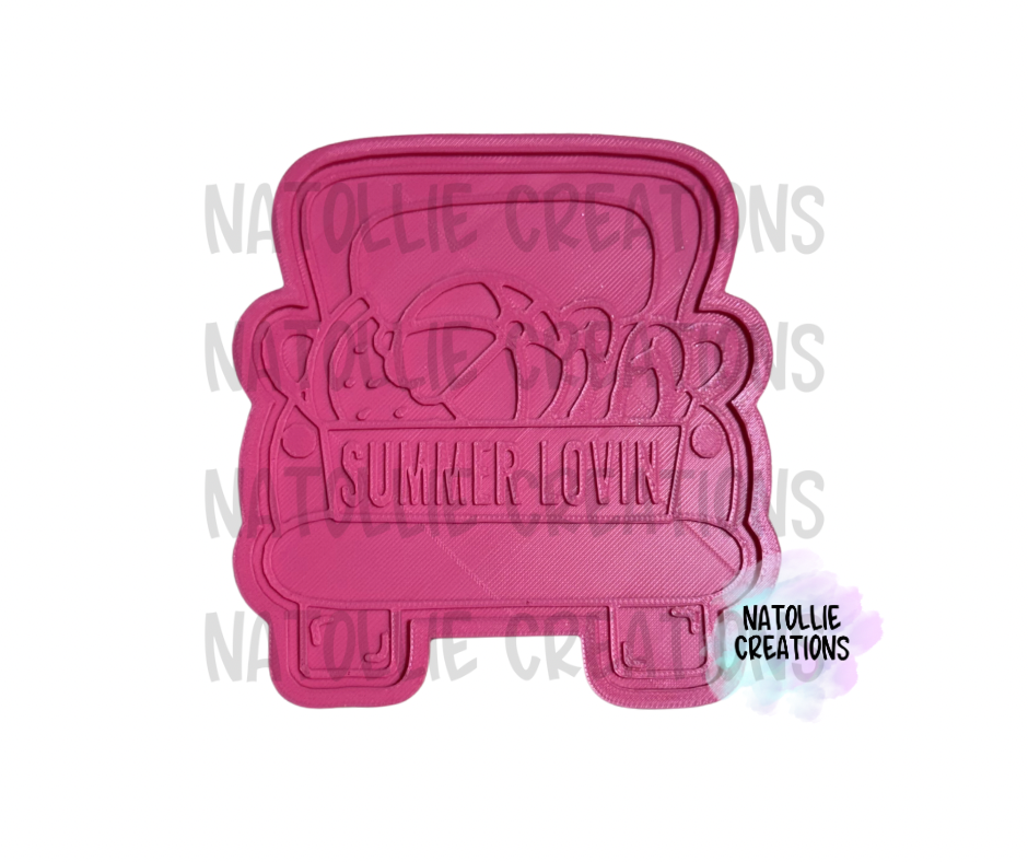Truck + Inserts Freshie Silicone Mold