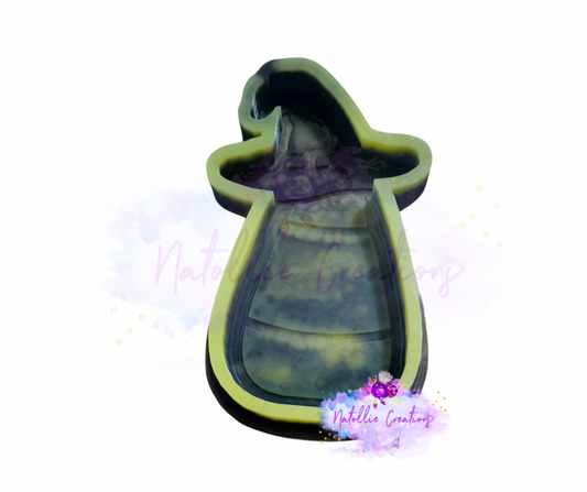 Candy Corn W/ Witch Hat Freshie Silicone Mold