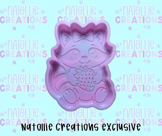Strawberry Raccoon Freshie Silicone Mold