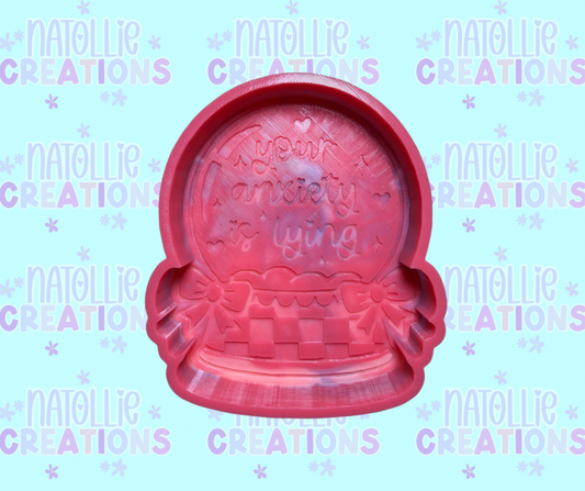 Your Anxiety Is Lying Snowglobe Freshie Silicone Mold
