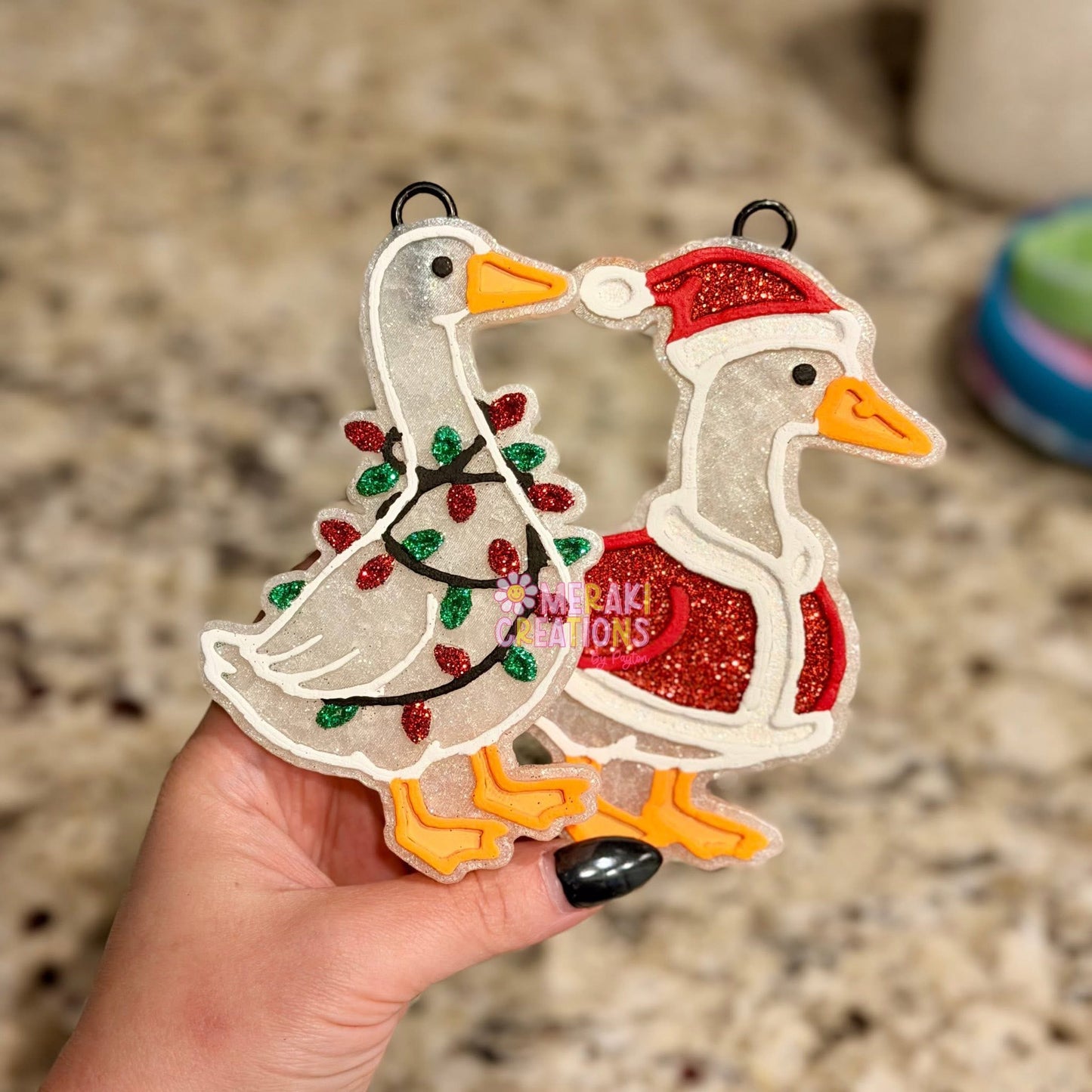 Santa Goose Freshie Silicone Mold