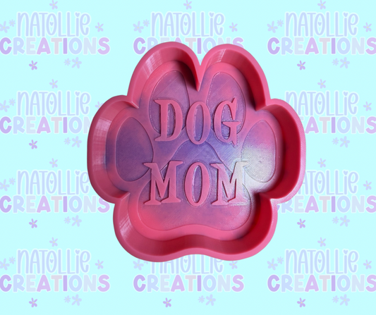 Dog Mom - Paw Print Freshie Silicone Mold