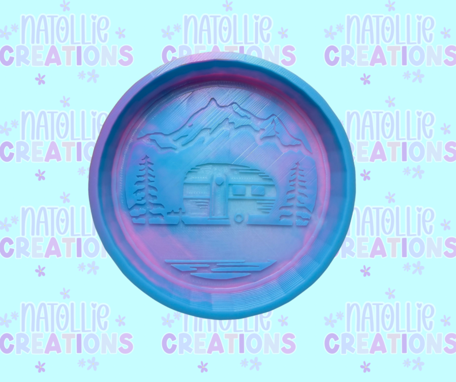 Camper Scene Freshie Silicone Mold