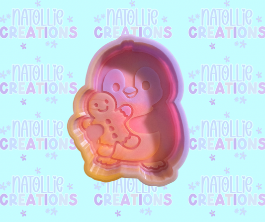 Penguin / Gingerbread Man Freshie Silicone Mold
