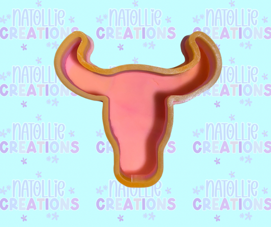 Bull Skull + Inserts Freshie Silicone Mold