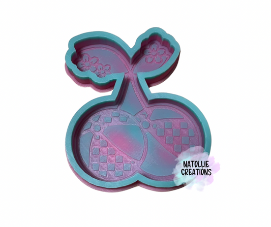 Checkered Beach Ball Cherries Freshie Silicone Mold