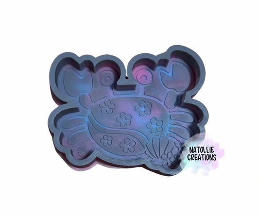 Floral Crab Freshie Silicone Mold