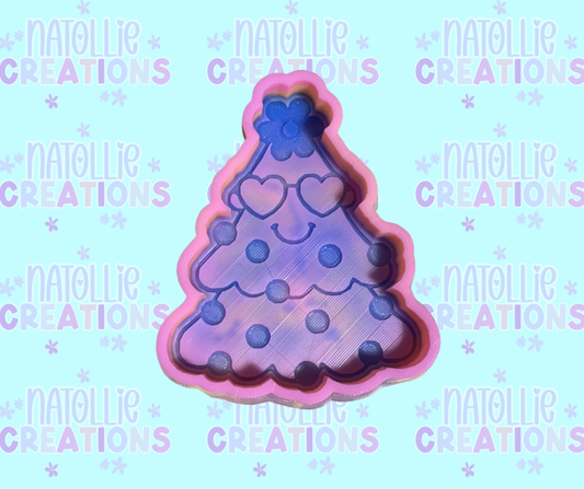 Retro Christmas Tree Freshie Silicone Mold
