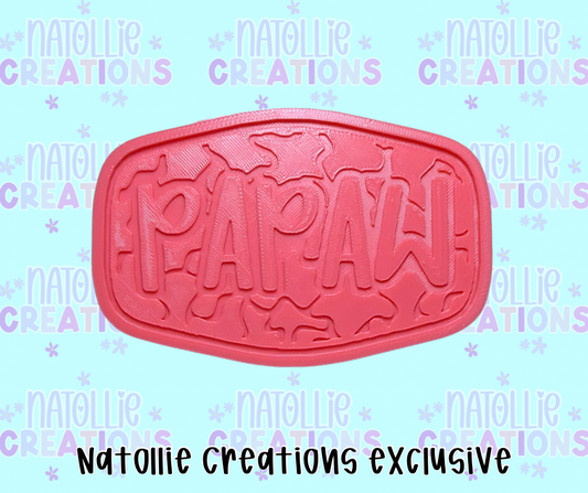 Camo Papaw Patch Insert Freshie Silicone Mold