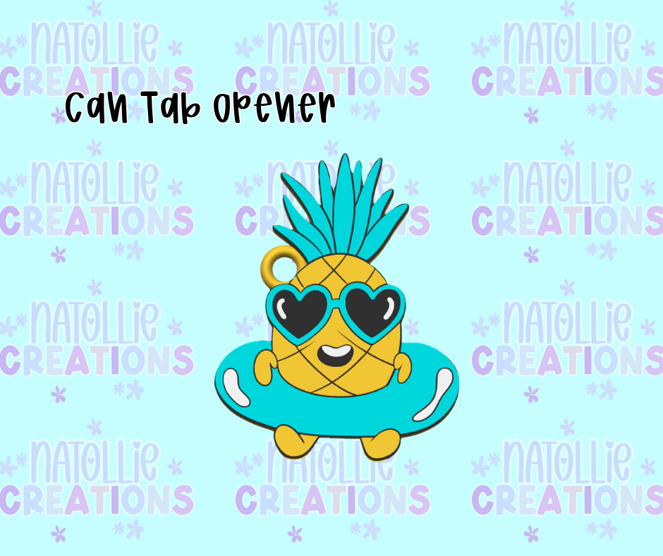 Floatie Pineapple Can Tab Opener Keychain