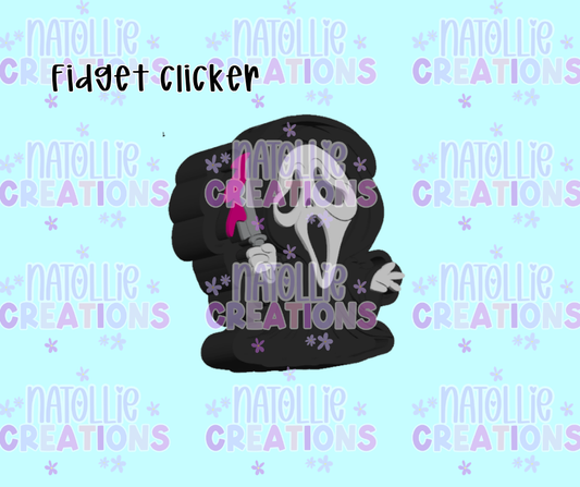 Ghost Face Clicker Fidget