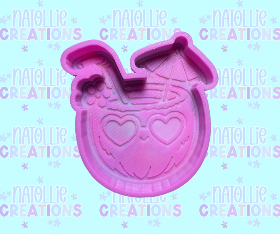 Groovy Coconut Drink Freshie Silicone Mold