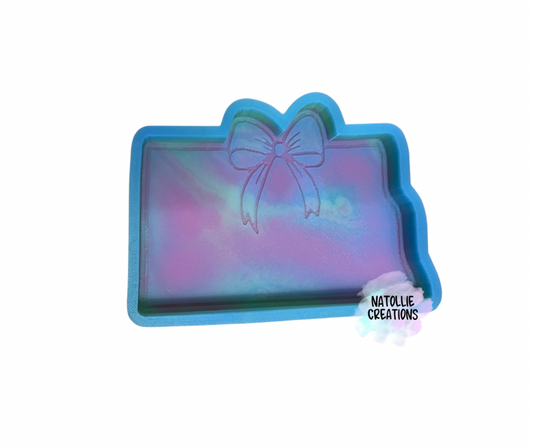 North Dakota W/ Bow Freshie Silicone Mold