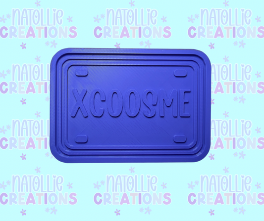 XCOOSME License Insert Freshie Silicone Mold