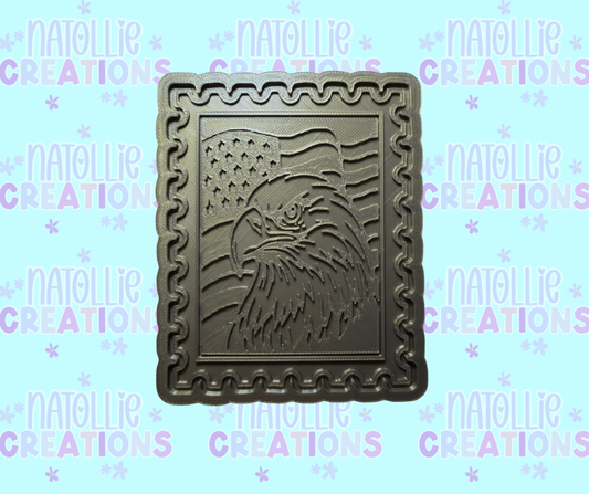 Bald Eagle Stamp Insert Freshie Silicone Mold