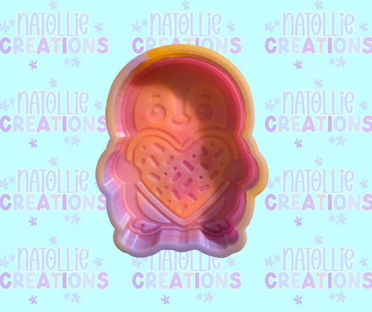 Vday Cookie Penguin Freshie Silicone Mold