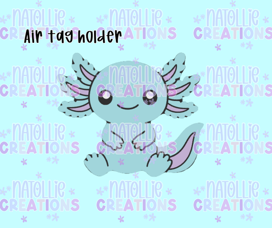 Axolotl Air Tag Holder Keychain