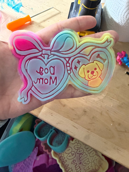 B GRADE INSERT - dog mom locket