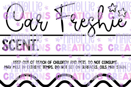 GROOVY - 3 x 2 Thermal Freshie Scent Labels