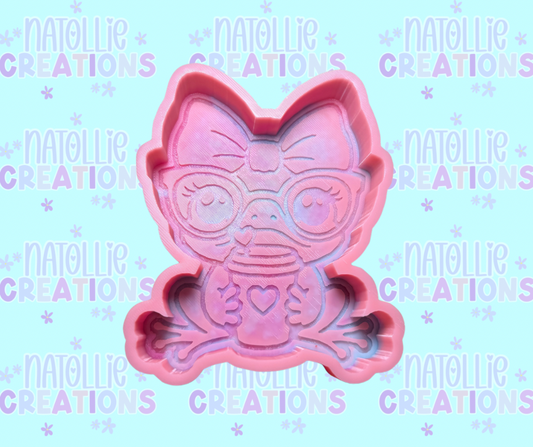 Cute Frog W/ Latte Freshie Silicone Mold