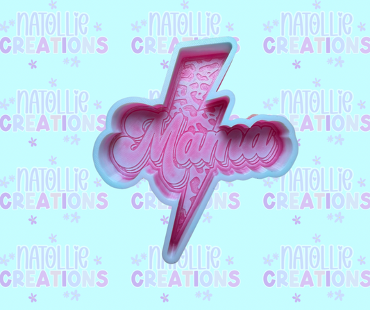 Lightning Bolt Mama Freshie Silicone Mold