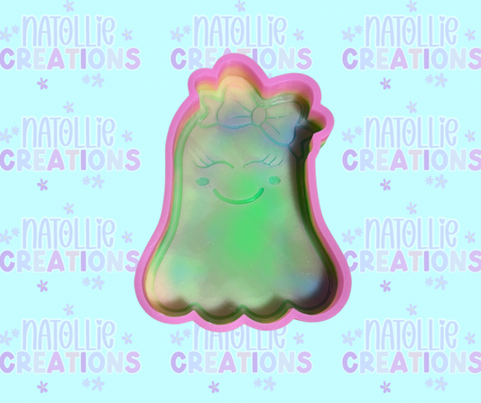 Ghost with Bow Freshie Silicone Mold