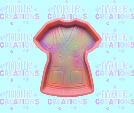 Female Scrub Top Freshie Silicone Mold