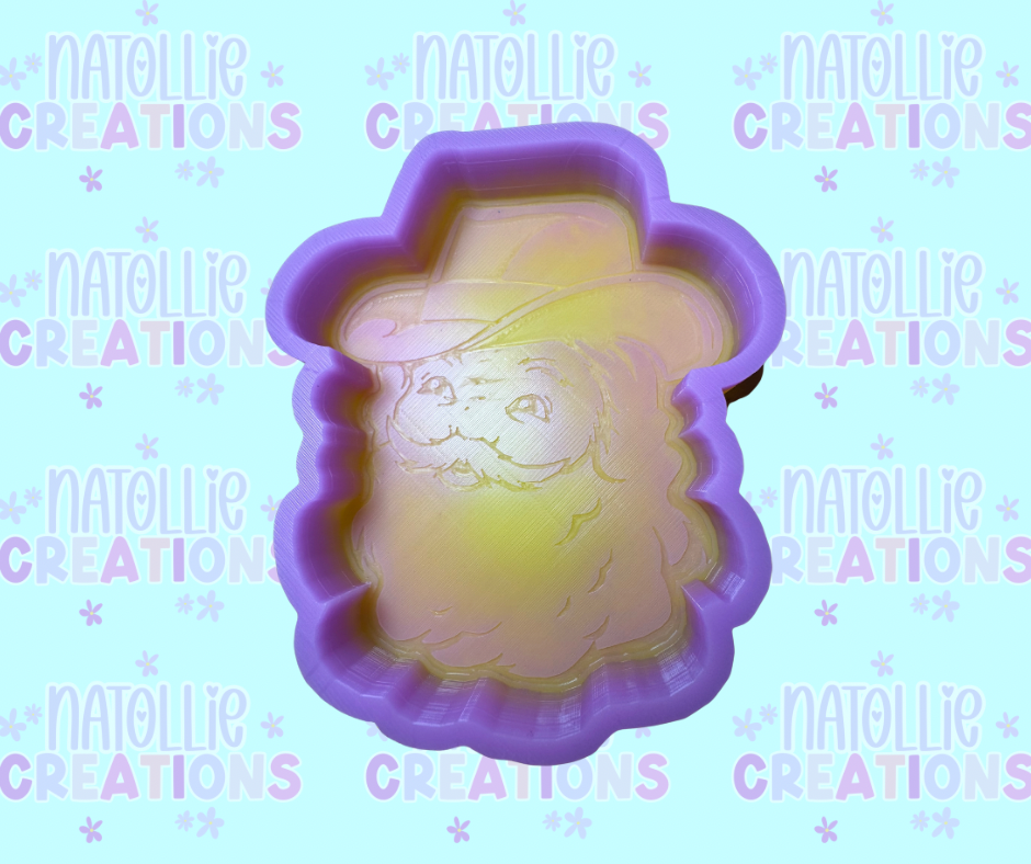 Western Santa Freshie Silicone Mold