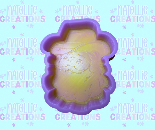 Western Santa Freshie Silicone Mold