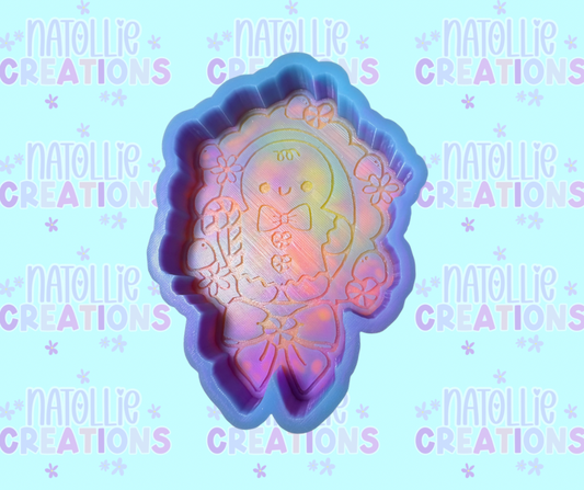 Scalloped Frame Gingerbread Freshie Silicone Mold