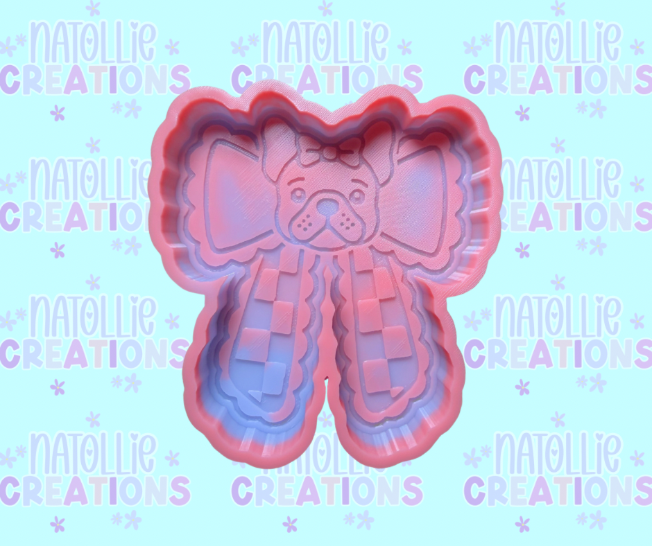 Frenchie Bow Freshie Silicone Mold