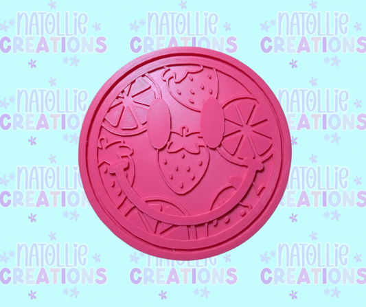 Lemon / Strawberry Smiley Insert Freshie Silicone Mold