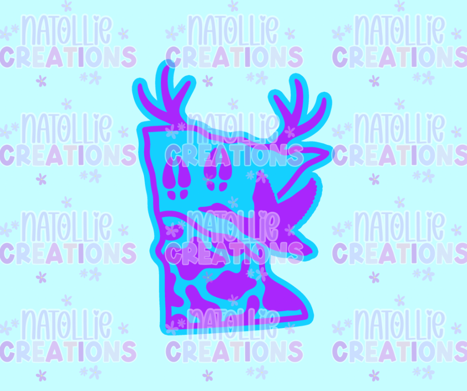 Hunting Minnesota Freshie Silicone Mold