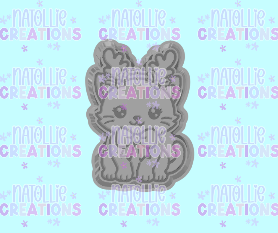 Reindeer Cat Freshie Silicone Mold
