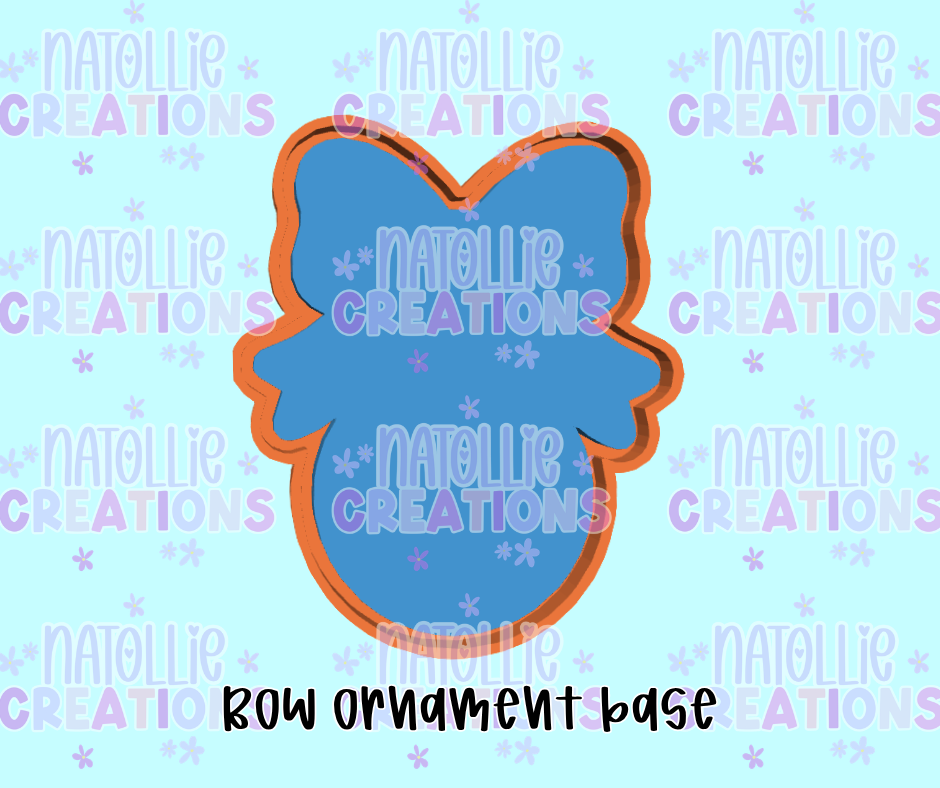 Bow Ornament Blank Freshie Silicone Mold