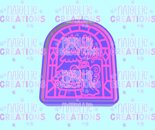 Stained Glass : O Holy Night Freshie Silicone Mold