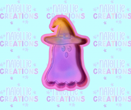 Ghost W/ Witch Hat Freshie Silicone Mold