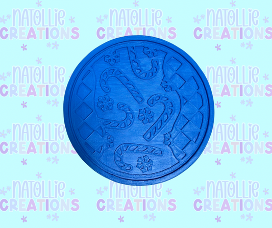 Retro Candy Cane Insert Freshie Silicone Mold