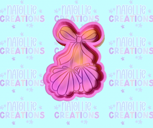 Seashell Cherries W/ Bow Freshie Silicone Mold