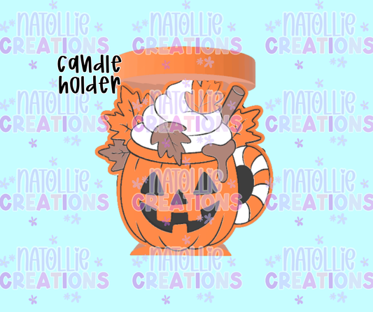 Pumpkin Latte Candle Holder