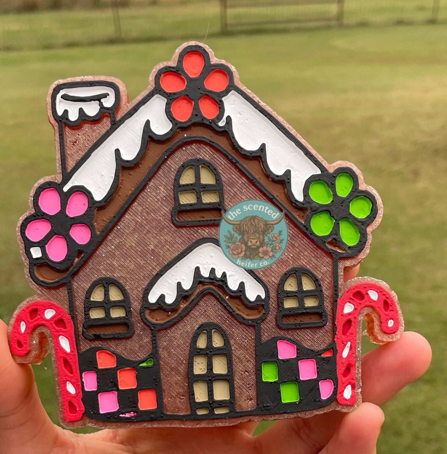 Groovy Gingerbread House Freshie Silicone Mold