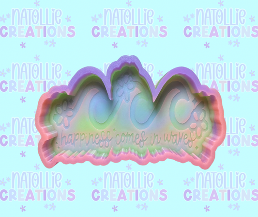 Happiness Comes In Waves Freshie Silicone Mold